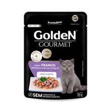 Ração Úmida Golden Gourmet Gatos Filhotes Frango 70g