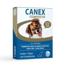 Vermífugo Canex Composto Ceva 4 Comprimidos