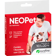 Antiparasitário Neopet Cães de 10,1 a 20kg Ourofino 1,34ml