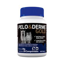 Suplemento Pelo & Derme Gold Vetnil 30 Comprimidos