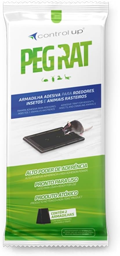 Raticida Armadilha Adesiva Pegarat Control Up
