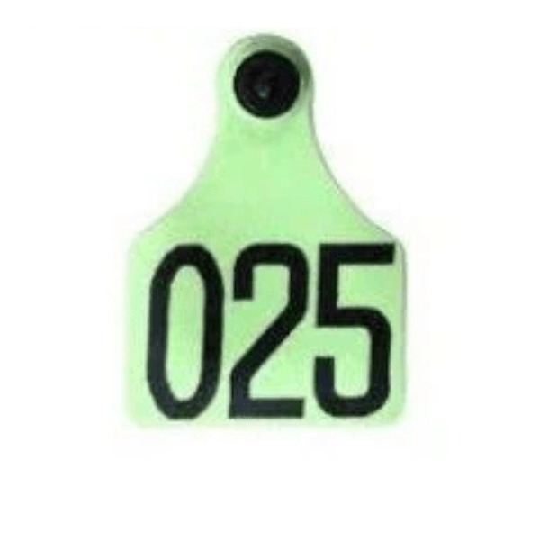 Brinco de Identificacao SEF Verde Numerado Grande Allflex
