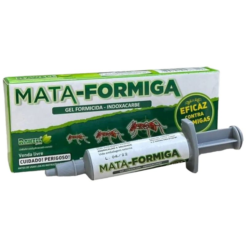Formicida Mata Formiga Gel Seringa Aplicadora 10g Rawell-1786379065318