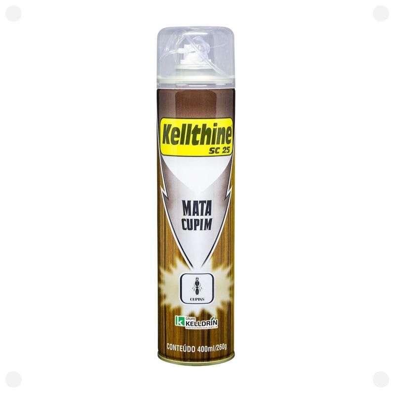Inseticida Kellthine SC25 Mata Cupim Liquido Aerossol 400ml Kelldrin-1786396663871