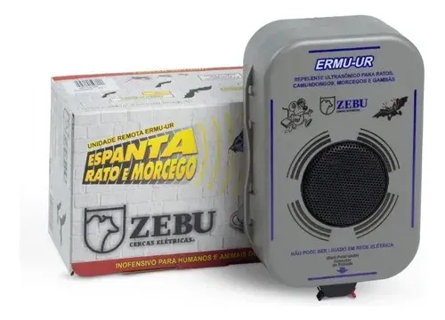 Repelente Utrasônico Ermu Ur Espanta Rato e Morcego Unidade Remota 1 Unidade Zebu-1786403390212