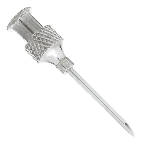 Agulha Veterinária Corpo Redondo 15x1,2mm Luer-Lock Aço Inoxidável Iaber-1787058474211