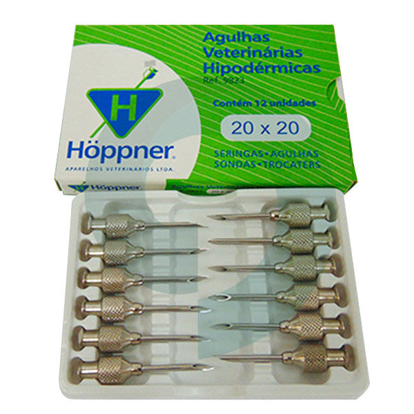 Agulha Veterinária 20x20 Ref. 121 Aço Inoxidável Höppner-1787060103984